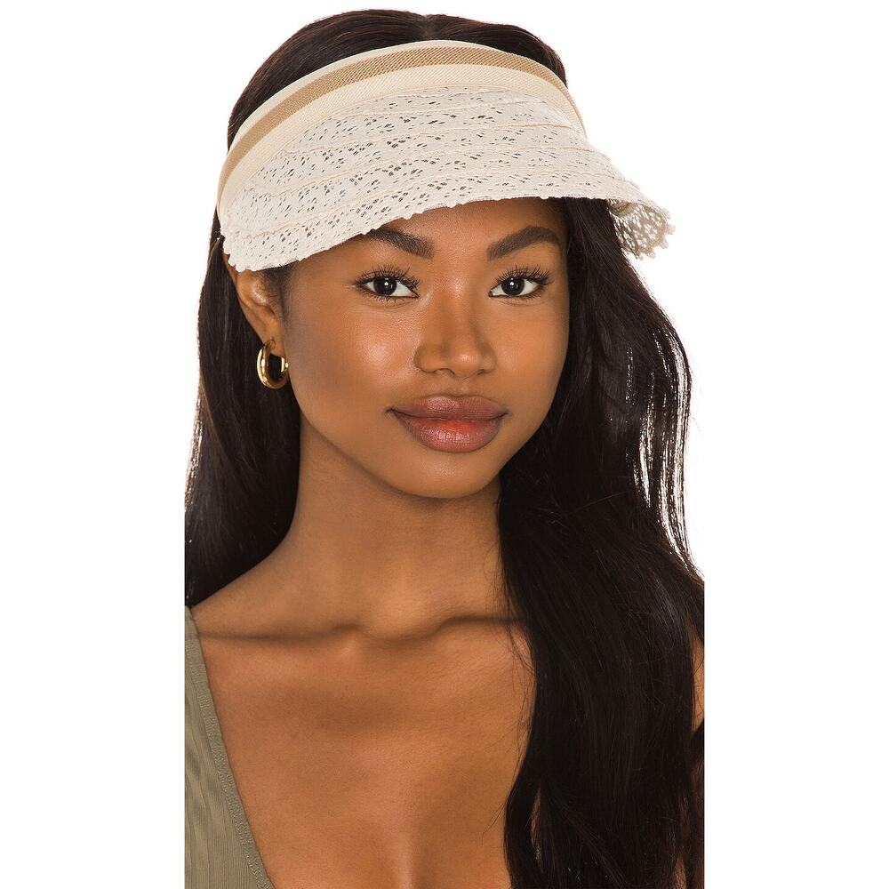 8 Other Reasons Crochet Visor in Ivory NWOT